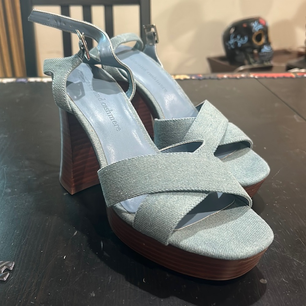 Never worn denim shoes